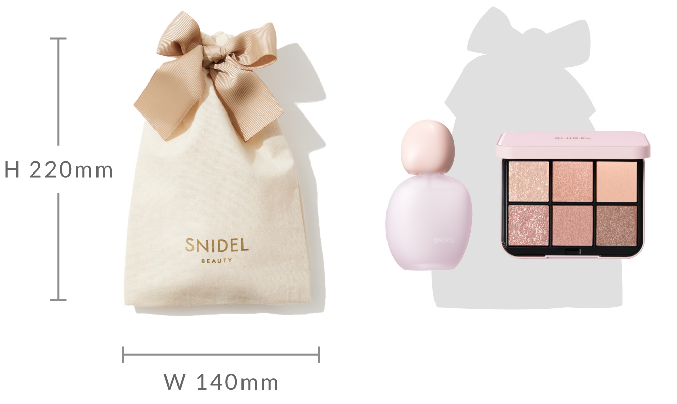 ギフトラッピング巾着 M ラッピング例の画像